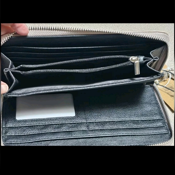 Steve Madden Womens Bzip Web Wristlet Clutch Wallet Mauve Blush Pink 8×4.5 NWT - Picture 5 of 6